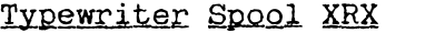 Typewriter Spool XRX Extended Semi Bold Italic